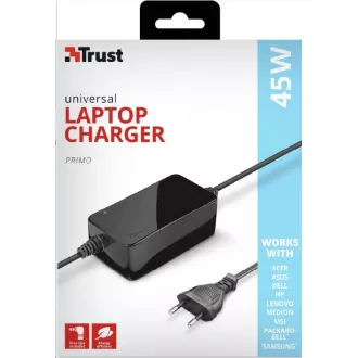 Adaptor de alimentare universal TRUST pentru încărcător pentru laptop Primo de 45 W