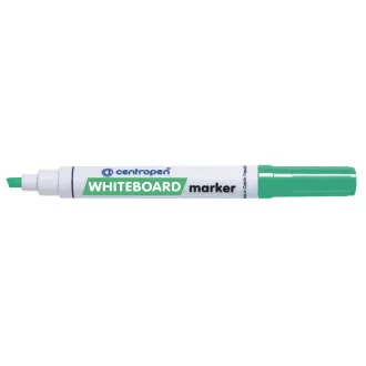 Marcator Centropen 8569 pe tablă albă vârf cu pană verde de 1-4,5 mm