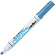 Marker Centropen 8569 pe o tablă albă vârf cu pană albastră 1-4,5 mm