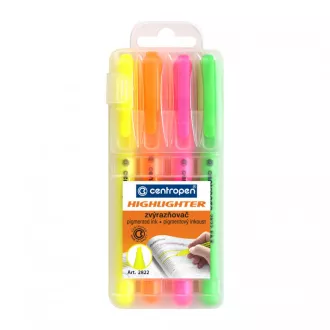 Evidențiator Centropen 2822/4 4 culori lățime vârf 1-3mm