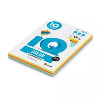 Hartie xerografica IQ A4 / 80g mix 5x50 coli de culoare intensa