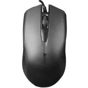 A4tech OP-760 Black, mouse, 1 rotiță, 3 butoane, USB, negru