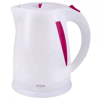 Fierbător electric ORAVA VK-3117 R, 2000 W, 1,7 l, oprire automată, roz / alb