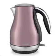 Fierbător electric roz Orava VK-3715, 1850-2200 W, design, 1,7 l, oprire automată, roz