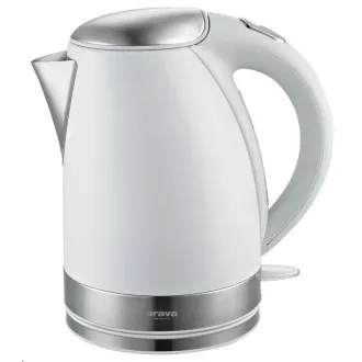 Fierbător electric Orava VK-3217 W, 2000 W, 1,7 l, oprire automată, alb