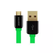 Cablu USB AVACOM MIC-40G - Micro USB, 40cm, verde
