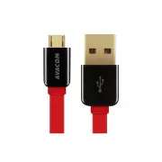 Cablu USB AVACOM MIC-40R - Micro USB, 40cm, roșu