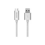 Cablu USB AVACOM TPC-100S - USB Type-C, 100cm, argintiu