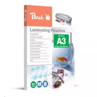 Husă de laminat peach A3 (303x426mm), 80mic, PPR080-01