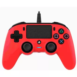 Nacon Wired Compact Controller - controler pentru PlayStation 4 - roșu Nacon Wired Compact Controller - controler pentru PlayStation 4 - roșu