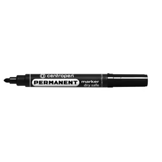 Marker Centropen 8510 permanent negru vârf cilindric 2,5 mm Marker Centropen 8510 permanent negru vârf cilindric 2,5 mm
