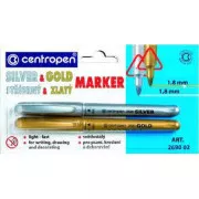 Marker Centropen 2690/2 argint și aur 1,8 mm