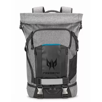 Rucsac ROLLTOP ACER PREDATOR GAMING 15, 6" GRI NEGRU cu Accent Albastru (PACHET RETAIL)