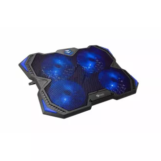 Placă de răcire C-TECH sub NTB Zefyros (GCP-01B), jocuri casual, 17, 3", iluminare de fundal albastră, control al vitezei Placă de răcire C-TECH sub NTB Zefyros (GCP-01B), jocuri casual, 17, 3", iluminare de fundal albastră, control al vitezei