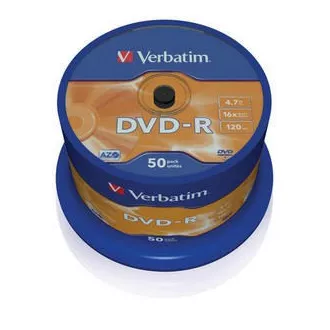 VERBATIM DVD-R (pachet de 50) Spindle / General Retail / 16x / 4.7GB