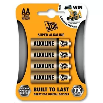 Baterie alcalină JCB SUPER LR06, blister 4 buc.