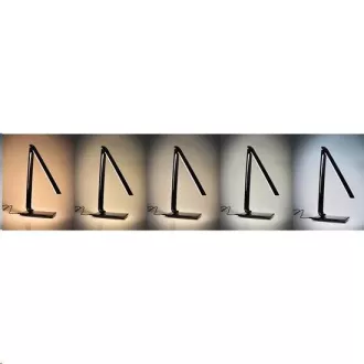 Lampa de masa Solight LED dimmabila, 12W, selectarea temperaturii luminii, USB, alb lucios