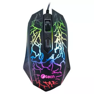 Mouse de gaming C-TECH Tychon (GM-03P), jocuri casual, gaming, iluminare din spate 7 culori, 3200DPI, USB Mouse de gaming C-TECH Tychon (GM-03P), jocuri casual, gaming, iluminare din spate 7 culori, 3200DPI, USB