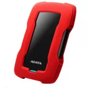 ADATA HDD extern 1TB 2, 5" USB 3.1 HD330, RED COLOR BOX, roșu (cauciuc, rezistent la șocuri)