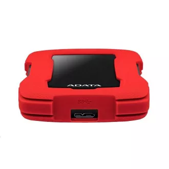 ADATA HDD extern 1TB 2, 5" USB 3.1 HD330, RED COLOR BOX, roșu (cauciuc, rezistent la șocuri)