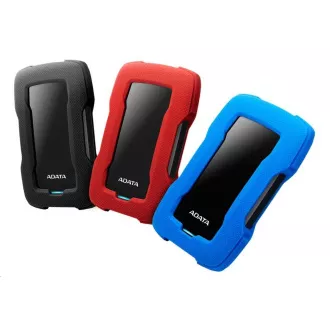 ADATA HDD extern 4TB 2, 5" USB 3.1 HD330, BLACK COLOR BOX, negru (cauciuc, rezistent la șocuri)