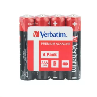 VERBATIM Baterii alcaline AAA, Pachet 4 - Shrink, LR3