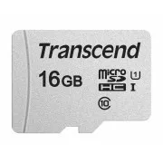 Card MicroSDHC TRANSCEND 16GB 300S, UHS-I U1 + adaptor