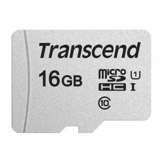 Card MicroSDHC TRANSCEND 16GB 300S, UHS-I U1 + adaptor