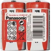 Baterii PANASONIC zinc Carbon Red Zinc R14RZ / 2P C 1.5V (contractabil 2buc)