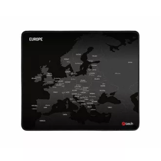 Mouse pad pentru gaming C-TECH MP-01E (Europa), 320x270x4mm, margini cusute