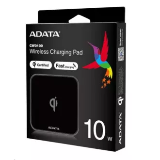 Pad de încărcare ADATA CW0100, wireless, negru / suport de încărcare, wireless, negru