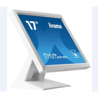 Monitor tactil Iiyama ProLite T1731SR-W5, 43,2 cm (17 inchi), AT alb
