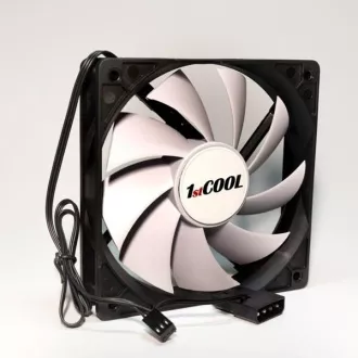 1stCOOL ventilator SILENT, 12 cm negru/alb 3pin/Molex 1stCOOL ventilator SILENT, 12 cm negru/alb 3pin/Molex