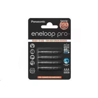 Baterie reîncărcabilă PANASONIC eneloop Pro AAA 930mAh 1, 2V HR-4UWXB-4BP (Blister 4 buc)