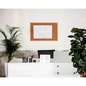 Avizier din pluta AVELI 40x60, rama din lemn