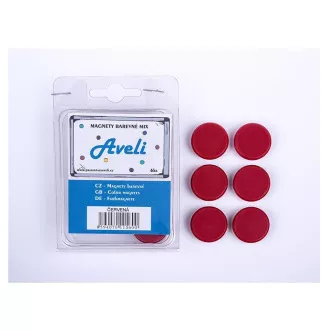 Set magneti AVELI, culoare rosie Set magneti AVELI, culoare rosie