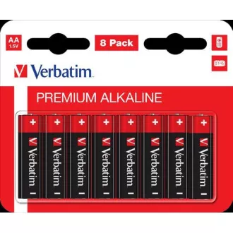 VERBATIM Baterii alcaline AA, 8 PACK, LR6
