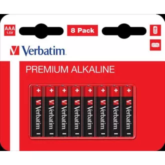 VERBATIM Baterii alcaline AAA, 8 PACK, LR03