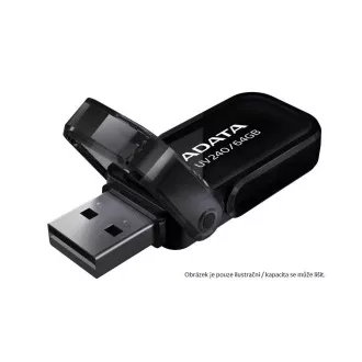 ADATA Flash Drive 32GB USB 2.0 Dash Drive UV240, negru ADATA Flash Drive 32GB USB 2.0 Dash Drive UV240, negru