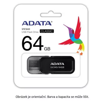 ADATA Flash Drive 32GB USB 2.0 Dash Drive UV240, negru ADATA Flash Drive 32GB USB 2.0 Dash Drive UV240, negru