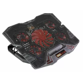 EVOLVEO Ania 5R, suport de racire pentru laptop, iluminare de fundal rosie