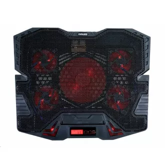 EVOLVEO Ania 5R, suport de racire pentru laptop, iluminare de fundal rosie