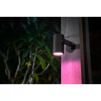 Spot PHILIPS Lily pentru exterior, Hue White și ambianță de culoare, 230V, LED integrat 1x8W, crom mat, extensie (1741530P7) Spot PHILIPS Lily pentru exterior, Hue White și ambianță de culoare, 230V, LED integrat 1x8W, crom mat, extensie (1741530P7)