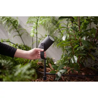 Spot PHILIPS Lily pentru exterior, Hue White și ambianță de culoare, 230V, LED integrat 1x8W, crom mat, extensie (1741530P7) Spot PHILIPS Lily pentru exterior, Hue White și ambianță de culoare, 230V, LED integrat 1x8W, crom mat, extensie (1741530P7)