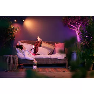 Spot PHILIPS Lily pentru exterior, Hue White și ambianță de culoare, 230V, LED integrat 1x8W, crom mat, extensie (1741530P7) Spot PHILIPS Lily pentru exterior, Hue White și ambianță de culoare, 230V, LED integrat 1x8W, crom mat, extensie (1741530P7)