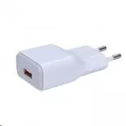 Adaptor de încărcare USB Solight, încărcare rapidă: 1x USB Qualcomm, 5V2A / 9V1.5A / 12V1A, AC 230V, alb-gri