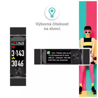 GARNI Q-69HR - bratara fitness cu display LCD TFT color