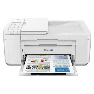 Imprimantă Canon PIXMA TR4551 alb-color, MF (imprimare, copiator, scanare, nor), ADF, USB, Wi-Fi, Bluetooth