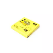 Pad autoadeziv 75x75mm galben neon 100 coli Auro