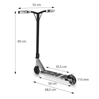 Trotineta Freestyle MOVINO Stunt X-Core, NEO-Silver